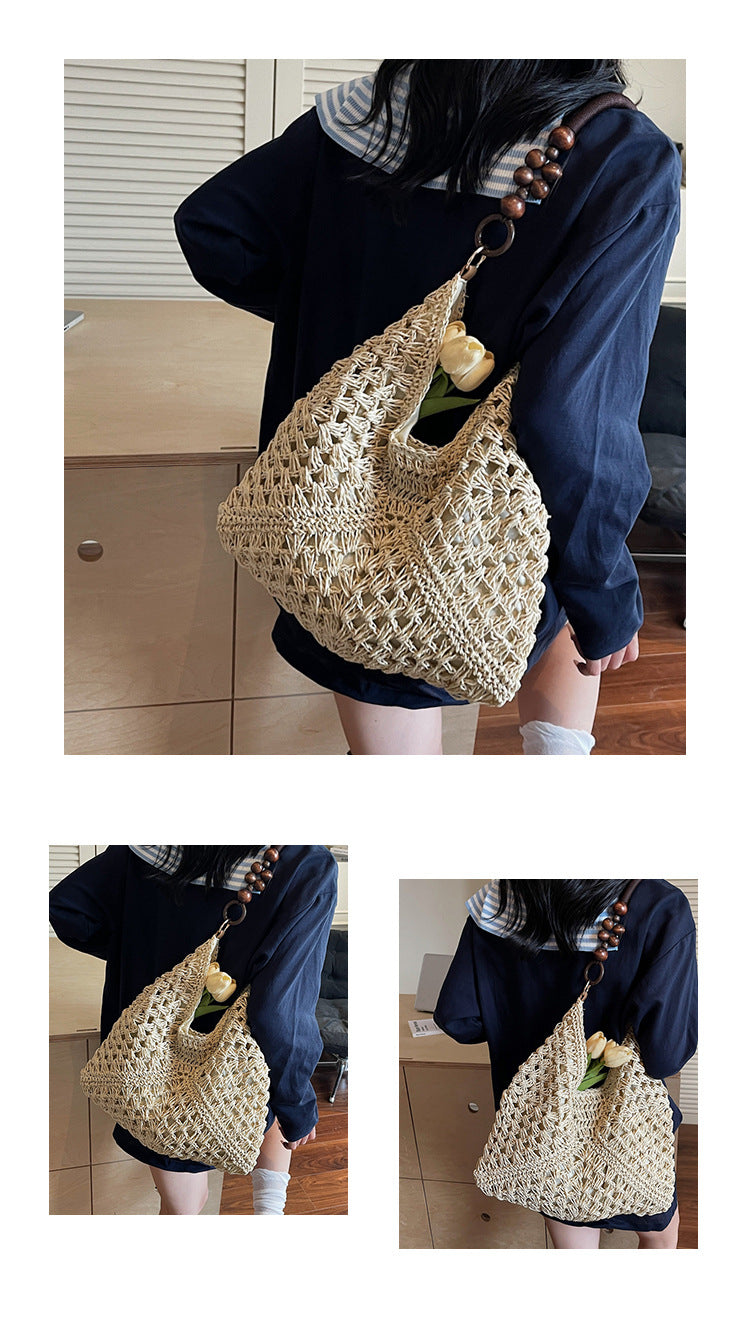 Vintage Handwoven Tote Purse