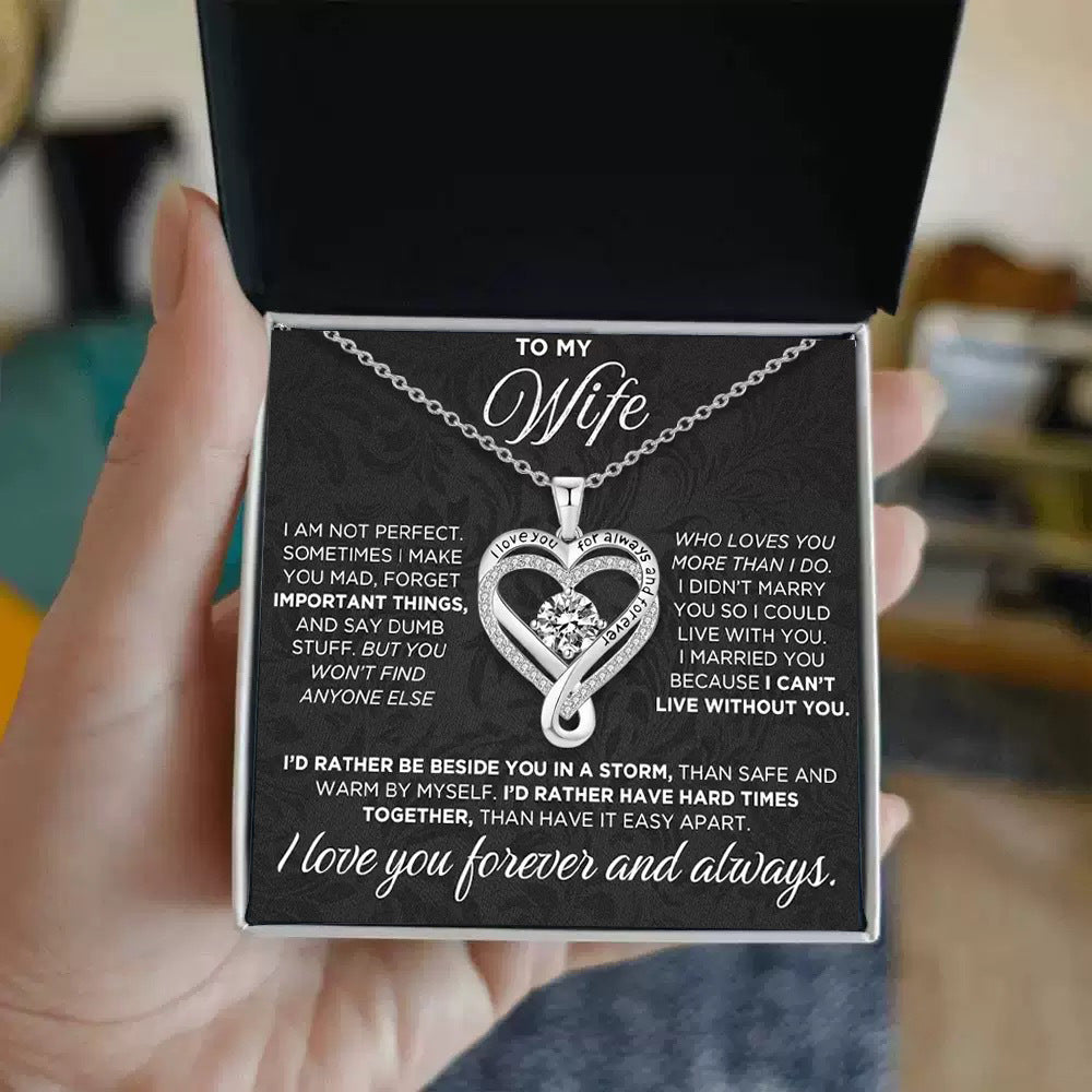 For Love - I Love You For Always & Forever Necklace