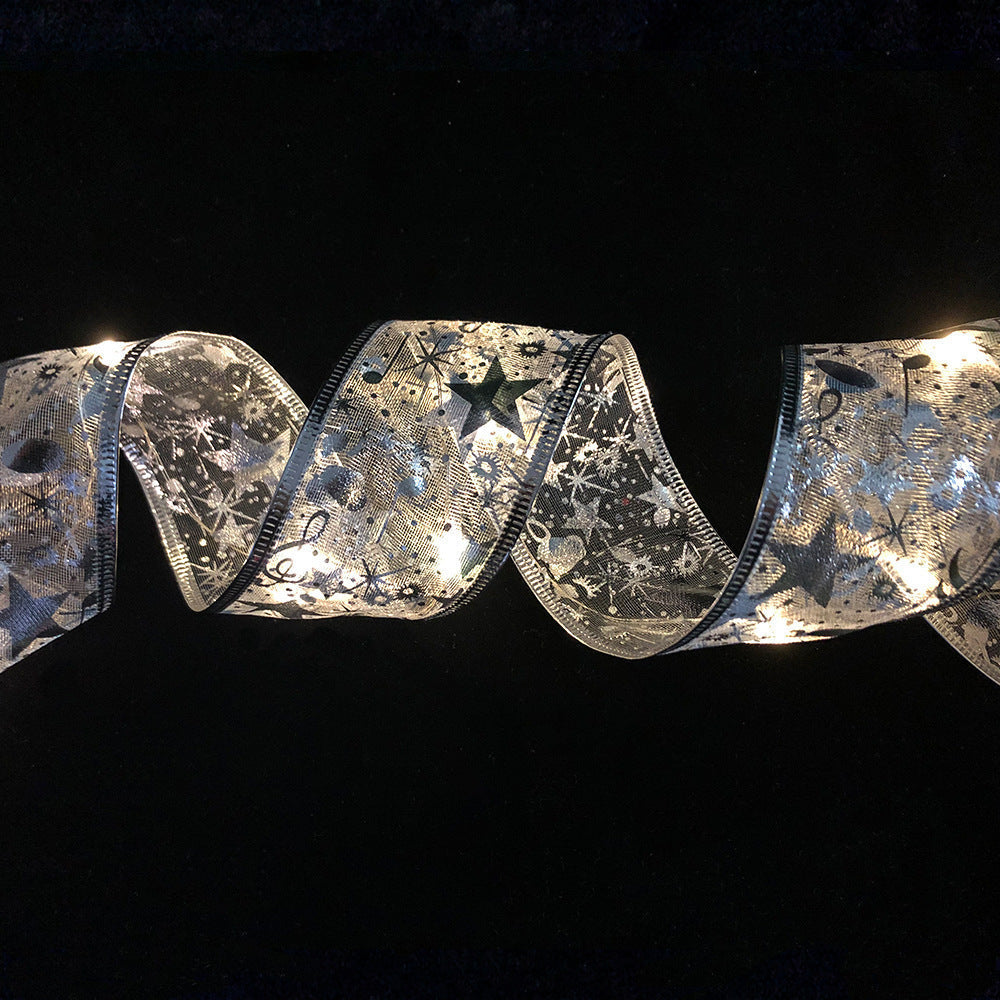 Christmas Ribbon Lights — Festive & Sparkling Holiday Decoration