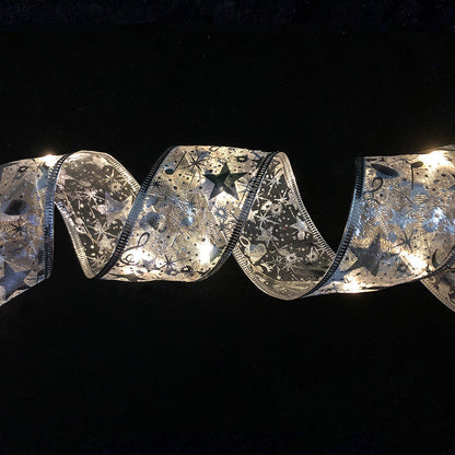 Christmas Ribbon Lights — Festive & Sparkling Holiday Decoration