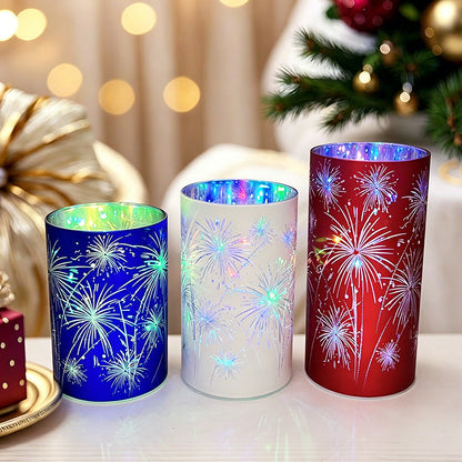 3-Piece Electronic Candle Holder Set, Candle Holders for Table Centerpiece
