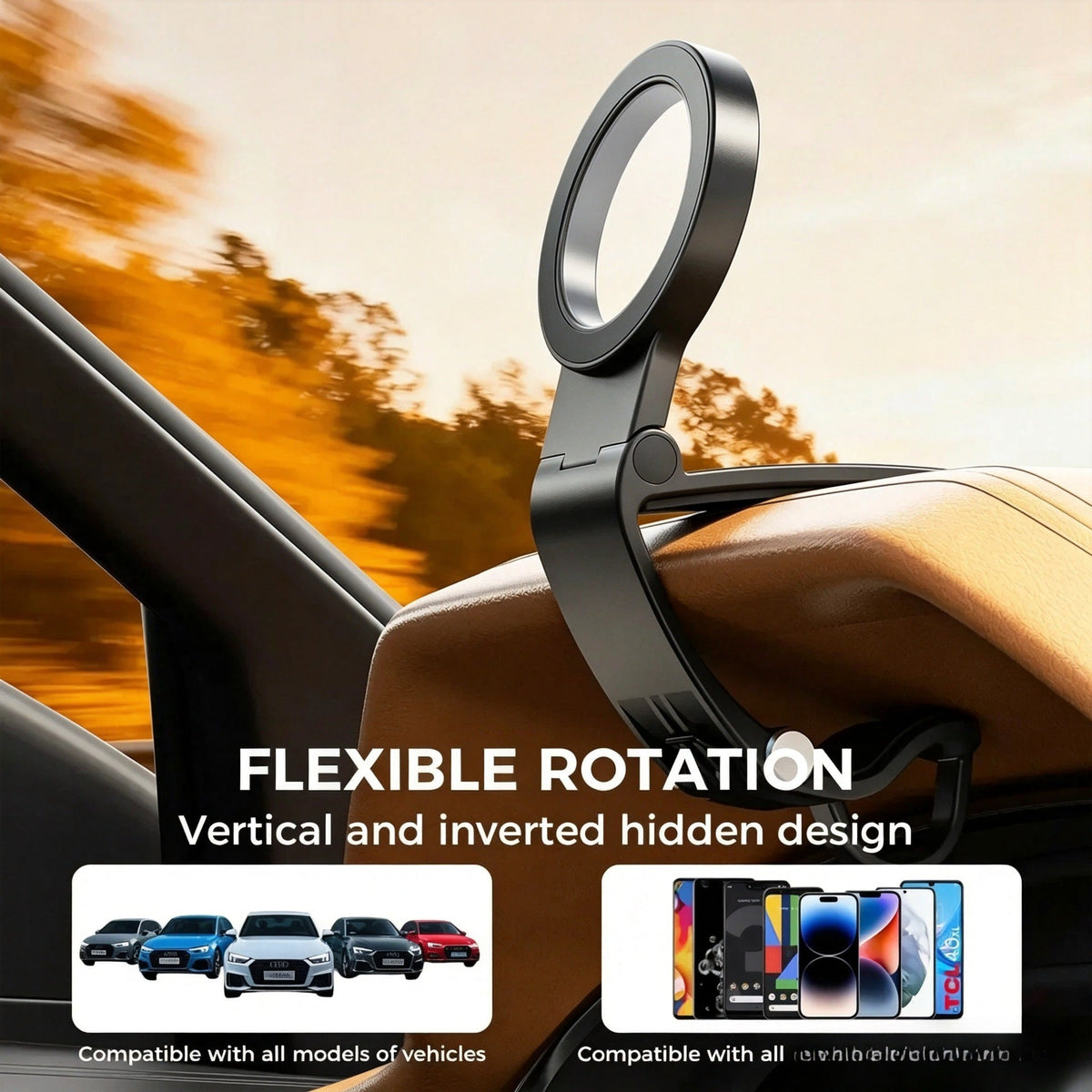 LAST DAY 49% OFFMagnetic Car Phone Mount Dashboard Clip Holder for Magnetic Smartphones