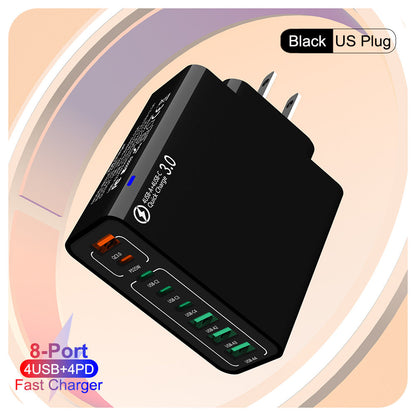 8 in 1 Waterproof Ports USB Fast Charger