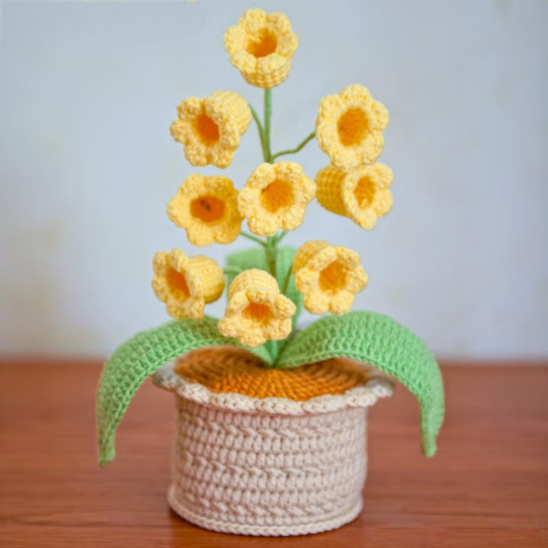 Romantic LED Crocheted Lily of the Valley – Glowing Knit Flower for Valentine’s Day