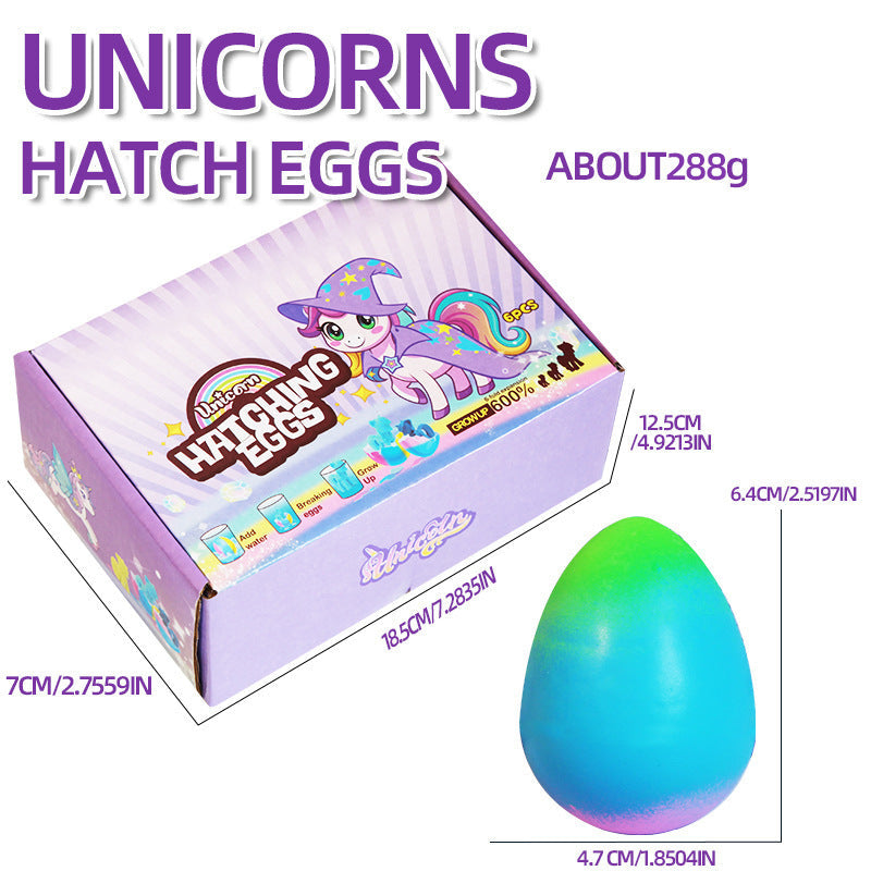 6-Pack Surprise Unicorn Eggs: Hatch & Grow Mystery Toy Set