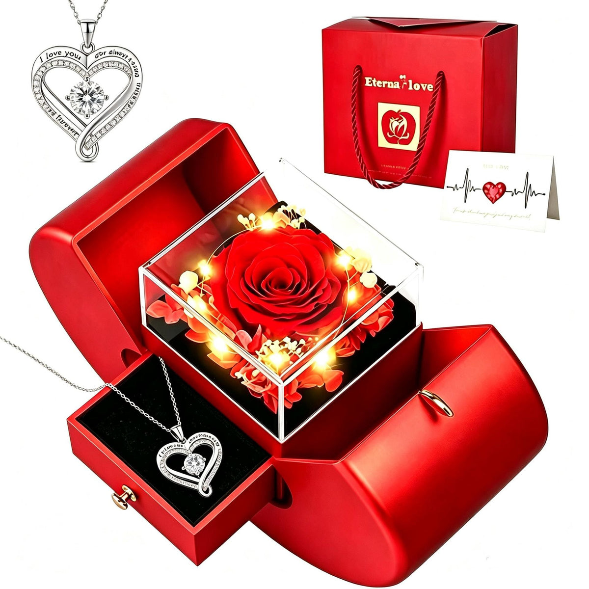 For Love - I Love You For Always & Forever Necklace
