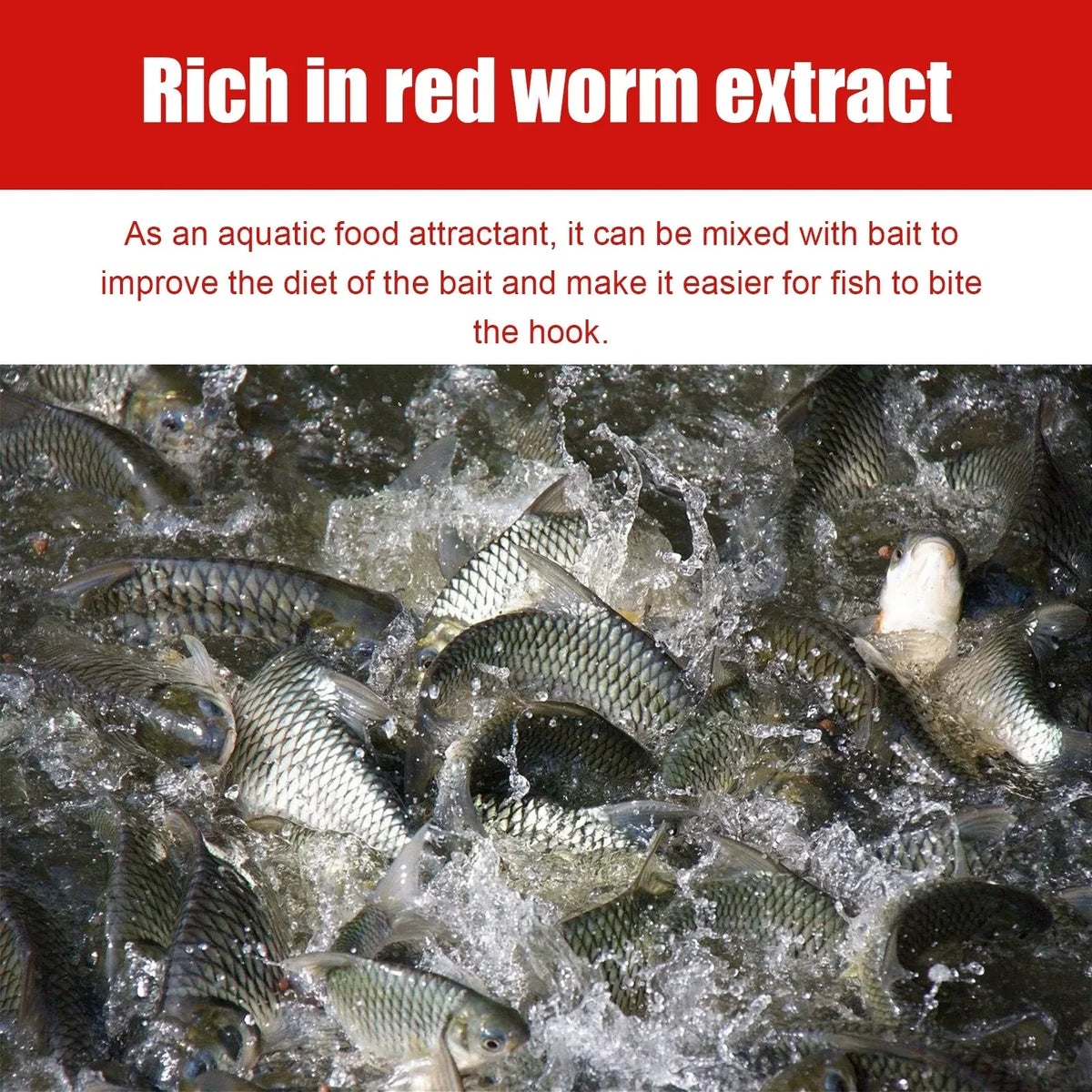 Angler's Secret Concentrated Red Worm Fishing Attractant – Draw More Fish, Faster Bites