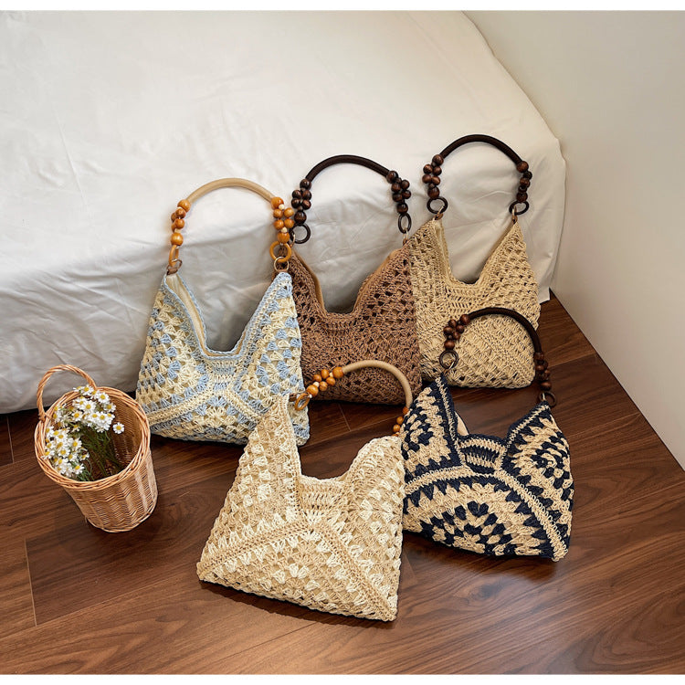 Vintage Handwoven Tote Purse