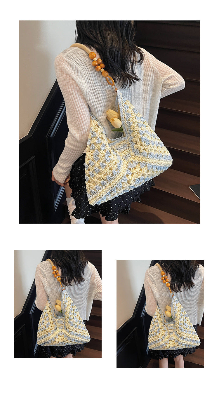 Vintage Handwoven Tote Purse