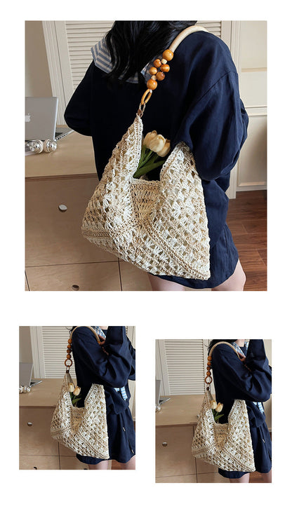 Vintage Handwoven Tote Purse