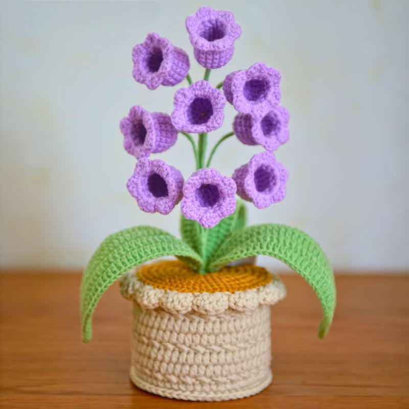 Romantic LED Crocheted Lily of the Valley – Glowing Knit Flower for Valentine’s Day