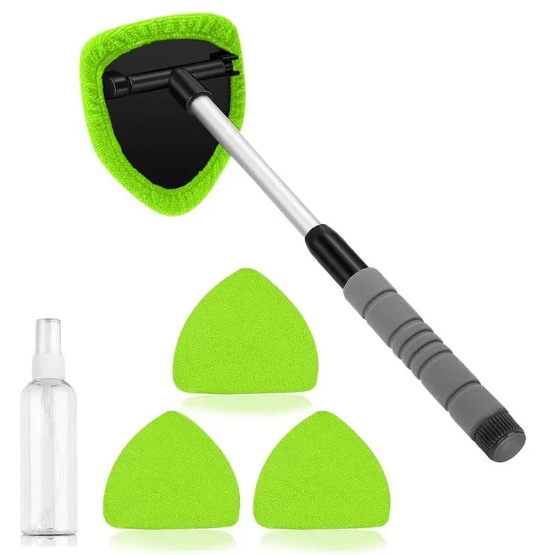 Windshield Cleaning Tool Set with Extendable Handle