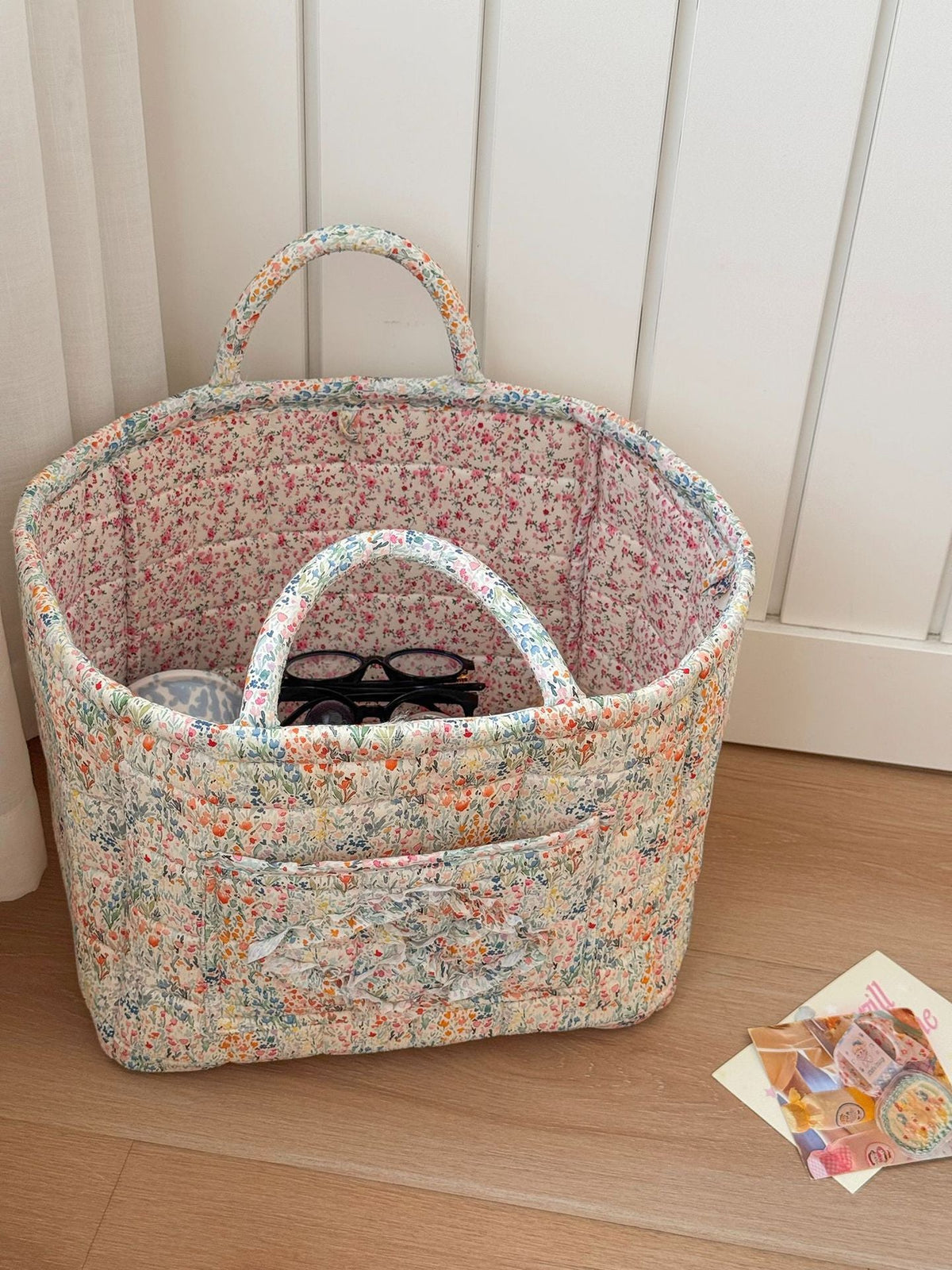 Boho Quilted Home Decor Tote