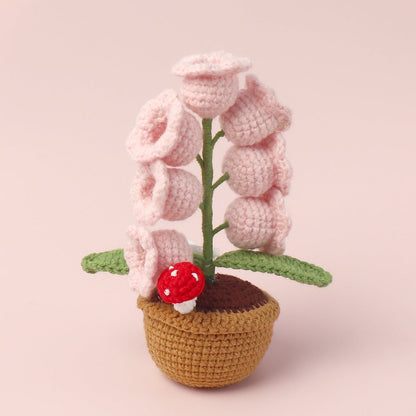 Romantic LED Crocheted Lily of the Valley – Glowing Knit Flower for Valentine’s Day