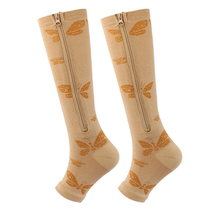 Sports Zipper Socks – Comfort, Support & Easy On/Off