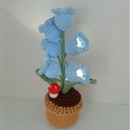 Romantic LED Crocheted Lily of the Valley – Glowing Knit Flower for Valentine’s Day