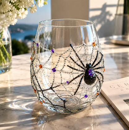 LAST DAY 40% OFF 3D Halloween Artisan Glass Cups, Festive Parties & Cozy Fall Home Bar Vibes
