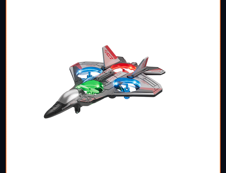 2.4G Remote Control Stunt Fighter Plane, Beginner Friendly RC Drone Aircraft With Headless Mode