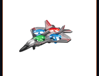 2.4G Remote Control Stunt Fighter Plane, Beginner Friendly RC Drone Aircraft With Headless Mode