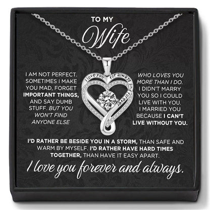 For Love - I Love You For Always & Forever Necklace