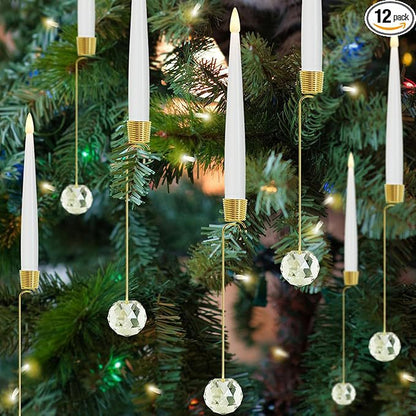 Hot SaleChristmas Tree Led Candles with Clear Crystal Ball Hook