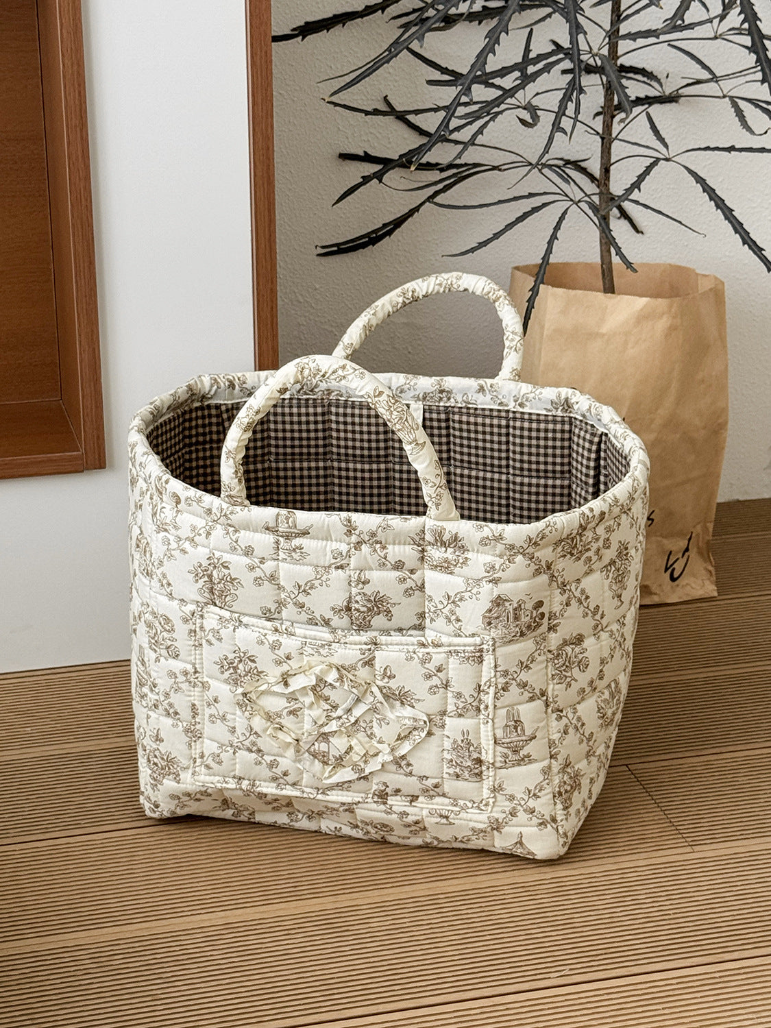Boho Quilted Home Decor Tote