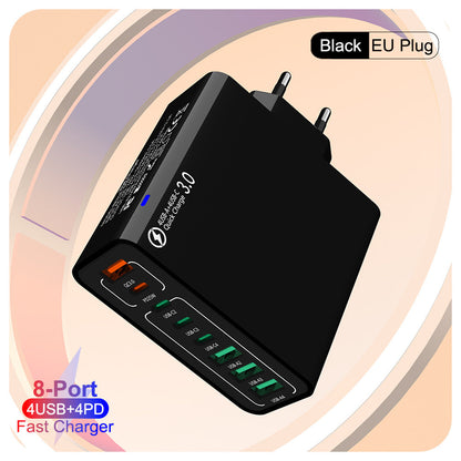 8 in 1 Waterproof Ports USB Fast Charger