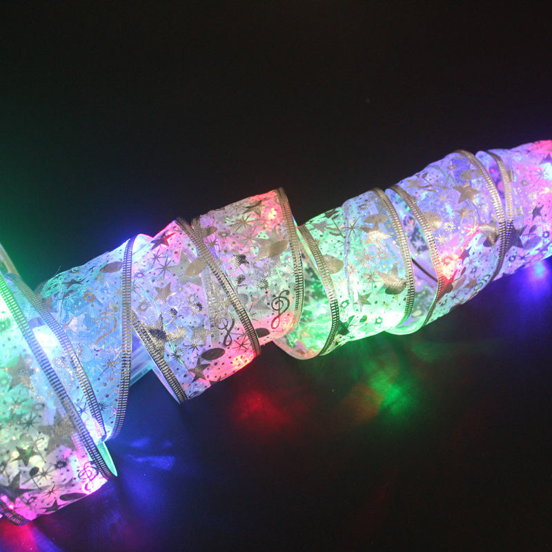 Christmas Ribbon Lights — Festive & Sparkling Holiday Decoration