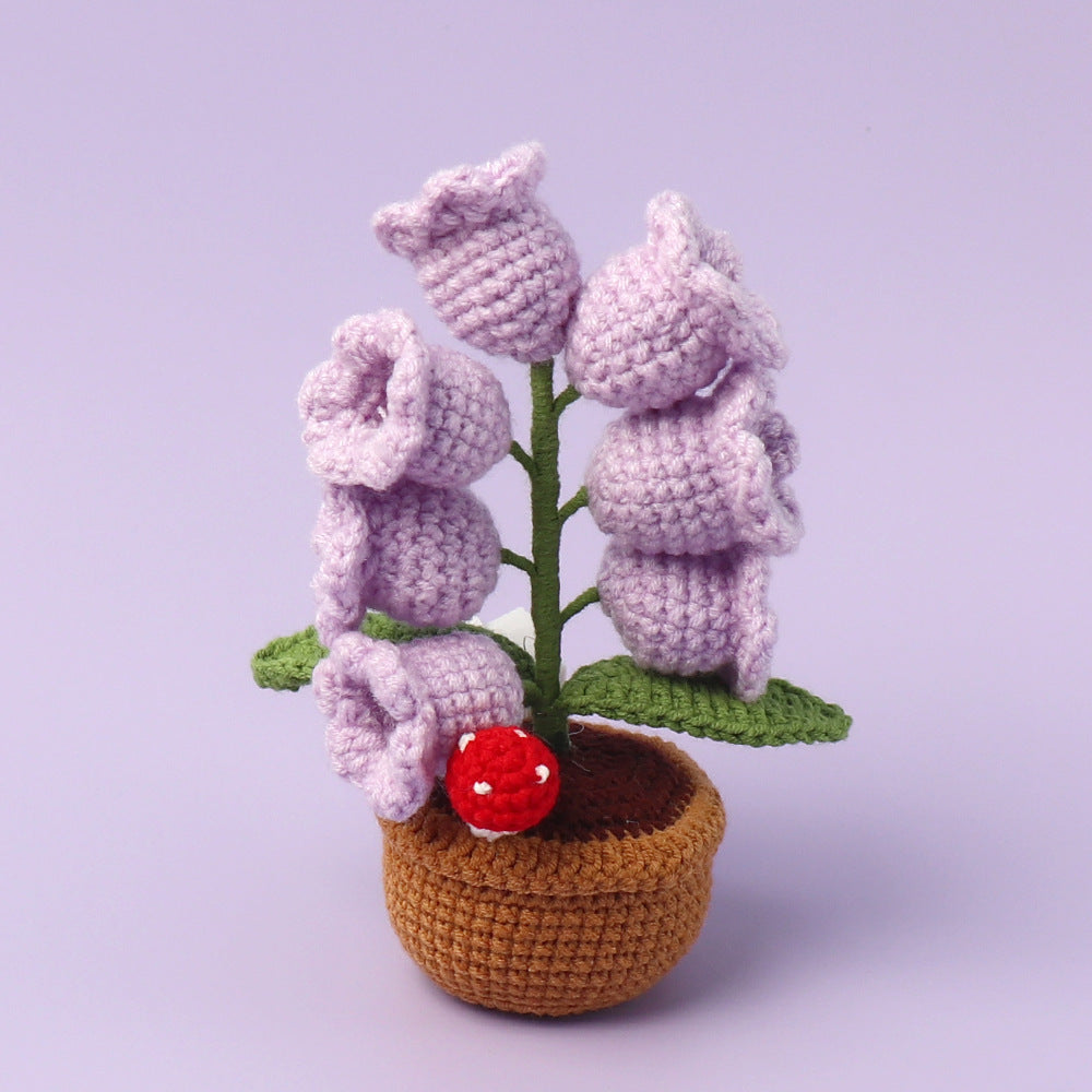 Romantic LED Crocheted Lily of the Valley – Glowing Knit Flower for Valentine’s Day