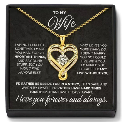 For Love - I Love You For Always & Forever Necklace