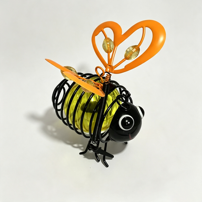 Limited-Time 50% OFF | Hanging Solar Bee Light – Warm Amber Glow for Garden Nights