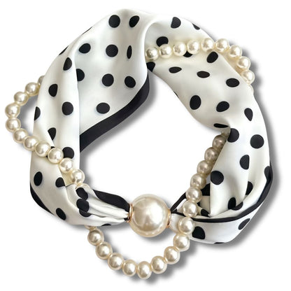Pearl Scarf Necklace – Elegance in Every Detail