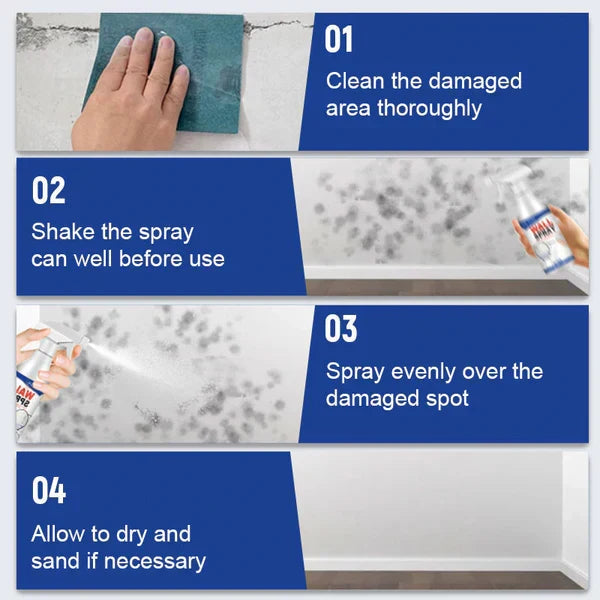 Magic Wall Repair Spray – Instantly Cover Stains, Scuffs & Wall Imperfections