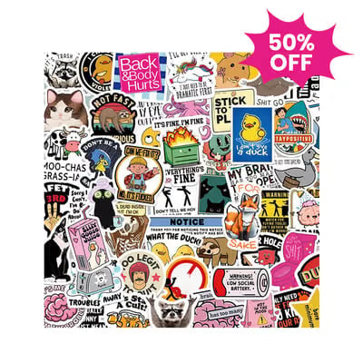 GET 50% OFF NOW! 130-Piece Funny Graffiti Stickers