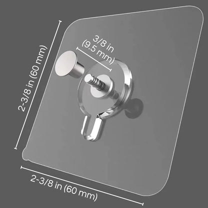 Limited-Time Deal — No-Drill Transparent Wall Hook