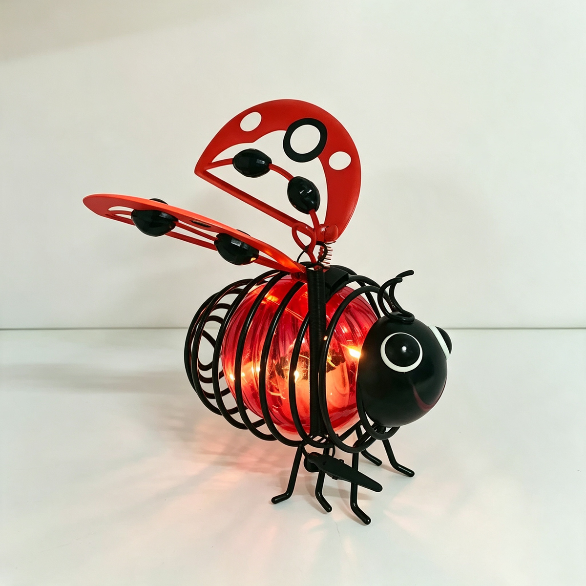 Limited-Time 50% OFF | Hanging Solar Bee Light – Warm Amber Glow for Garden Nights