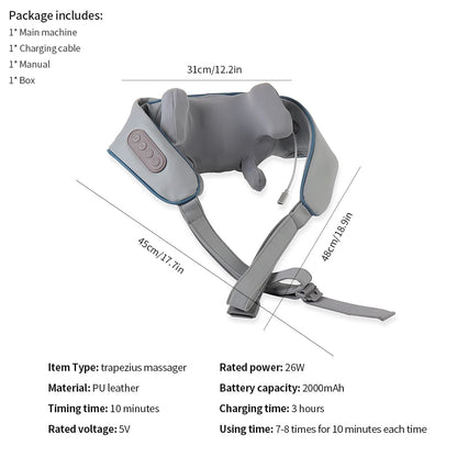 Neck & Shoulder Massager with Heat