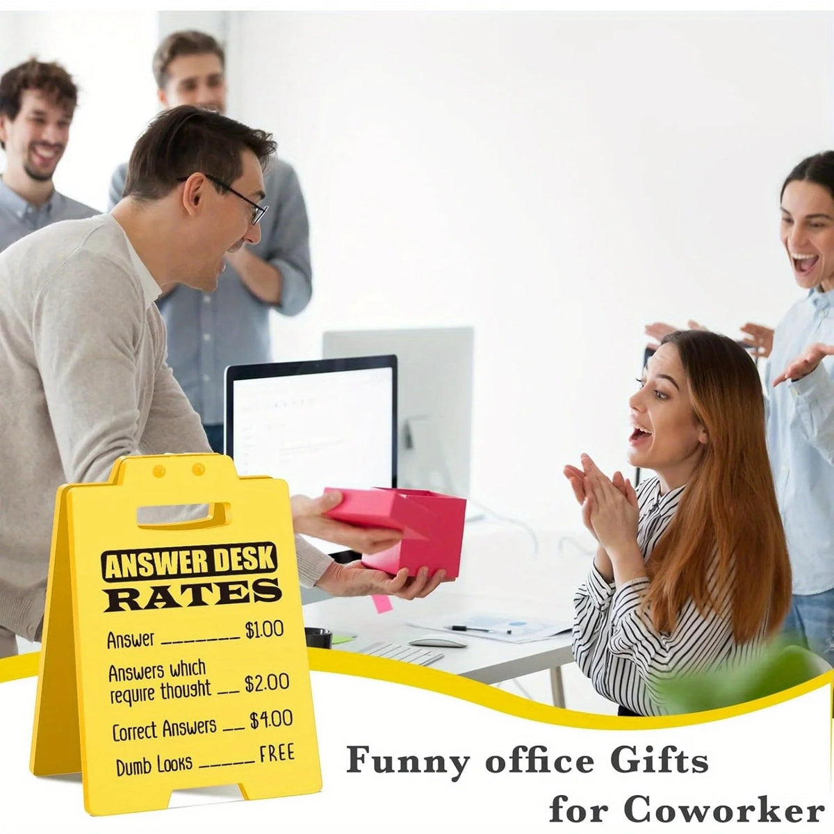 Funny Answer Desk Rates Office Cubicle Decor