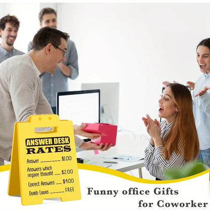 Funny Answer Desk Rates Office Cubicle Decor