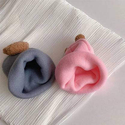Cartoon Bear Knitted Baby Hat