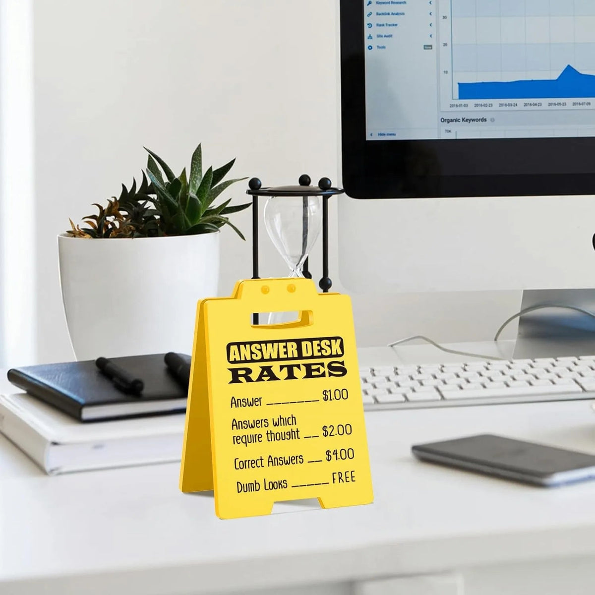 Funny Answer Desk Rates Office Cubicle Decor