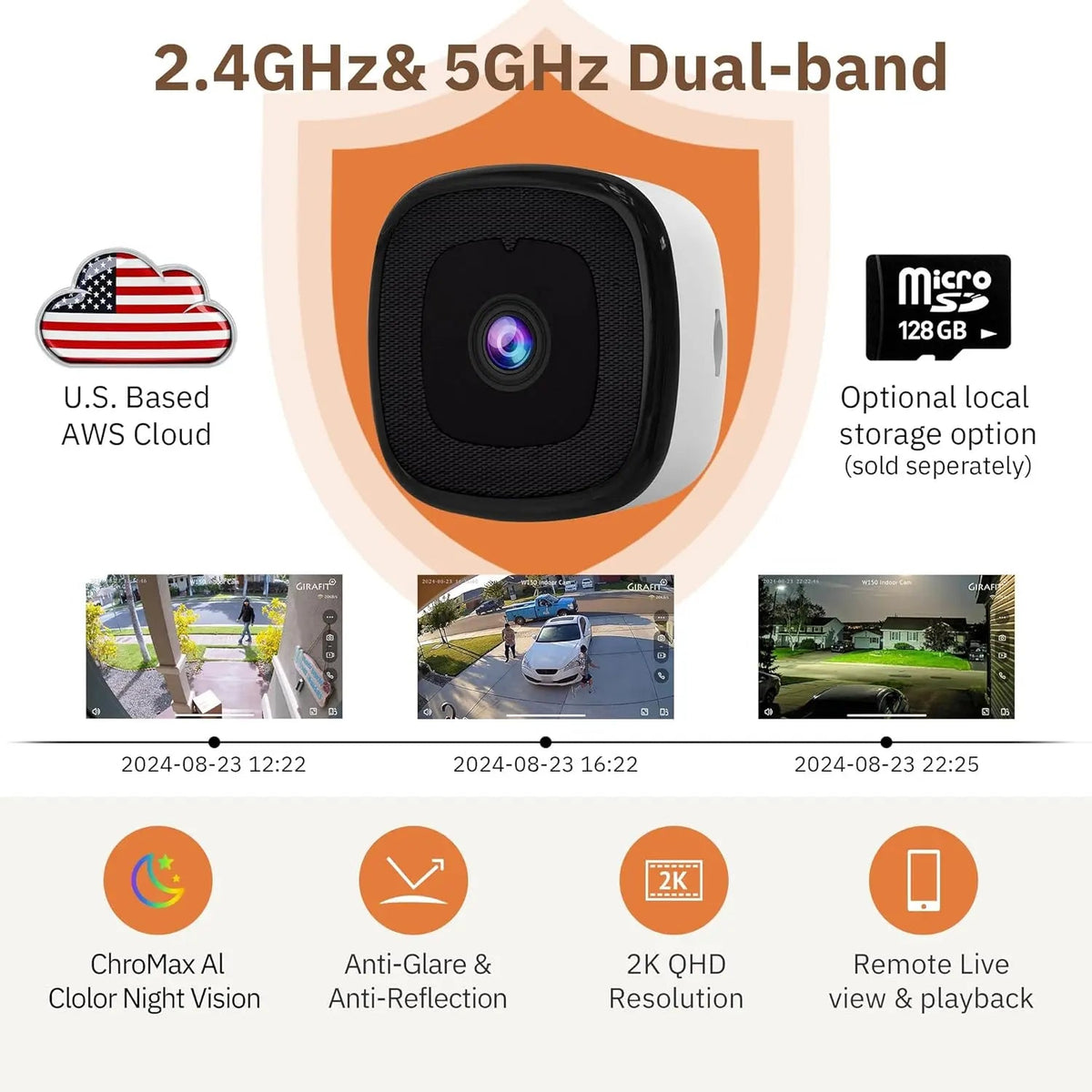 ChroMax 3MP 2K Dual-Band Indoor Security Cam