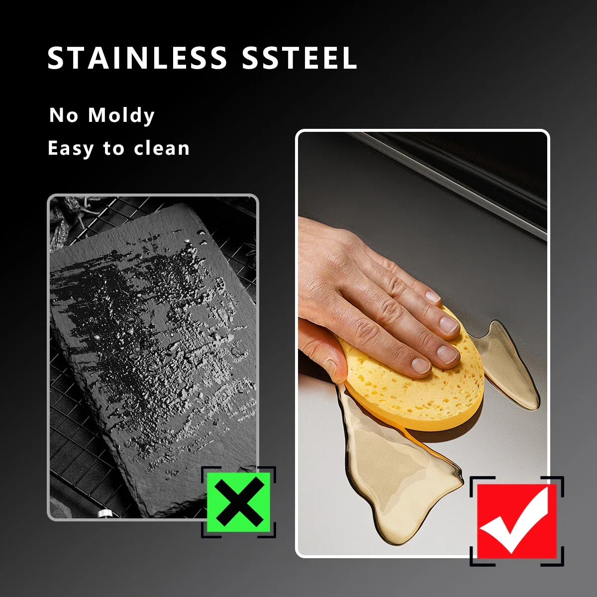 Stainless Steel Non-slip Kitchen Chopping Board
