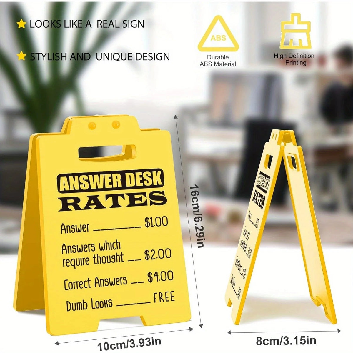 Funny Answer Desk Rates Office Cubicle Decor