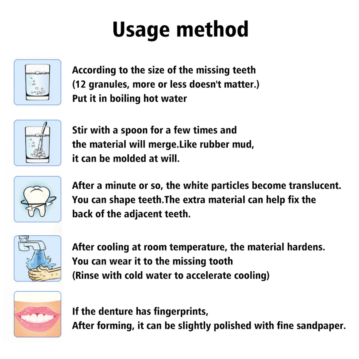Temporary Teeth Repair kit
