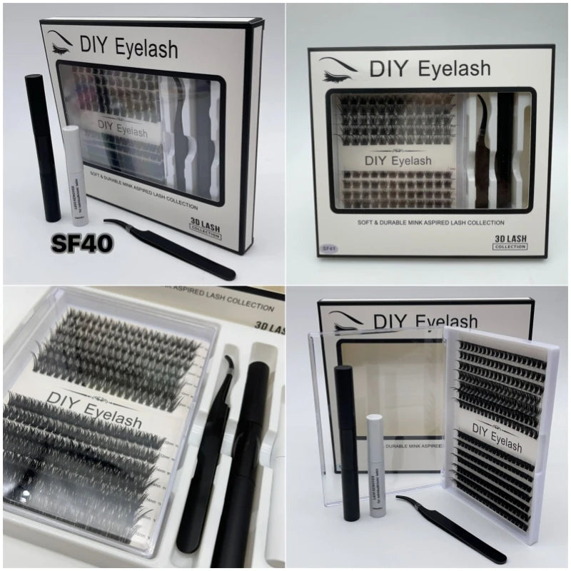 DIY Cluster False Eyelashes Kit
