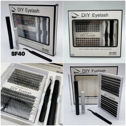 DIY Cluster False Eyelashes Kit