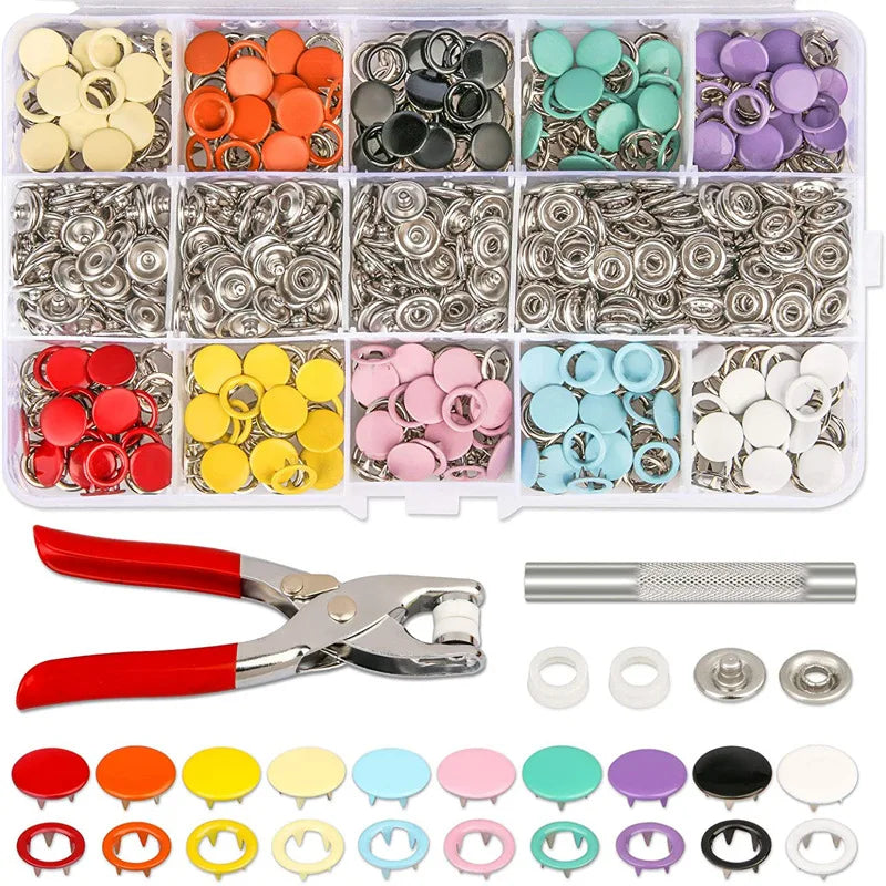 Metal Buttons Solid Plier Tool (100 set)