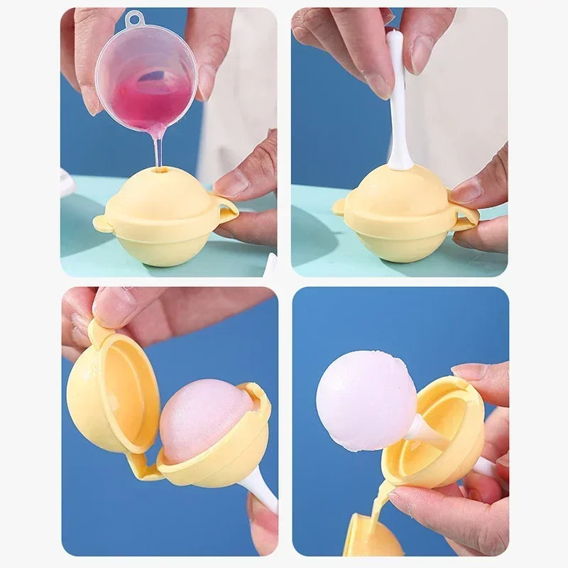 Silicone Lollipop Ice Cream Maker (4 PCS)