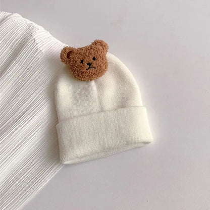 Cartoon Bear Knitted Baby Hat
